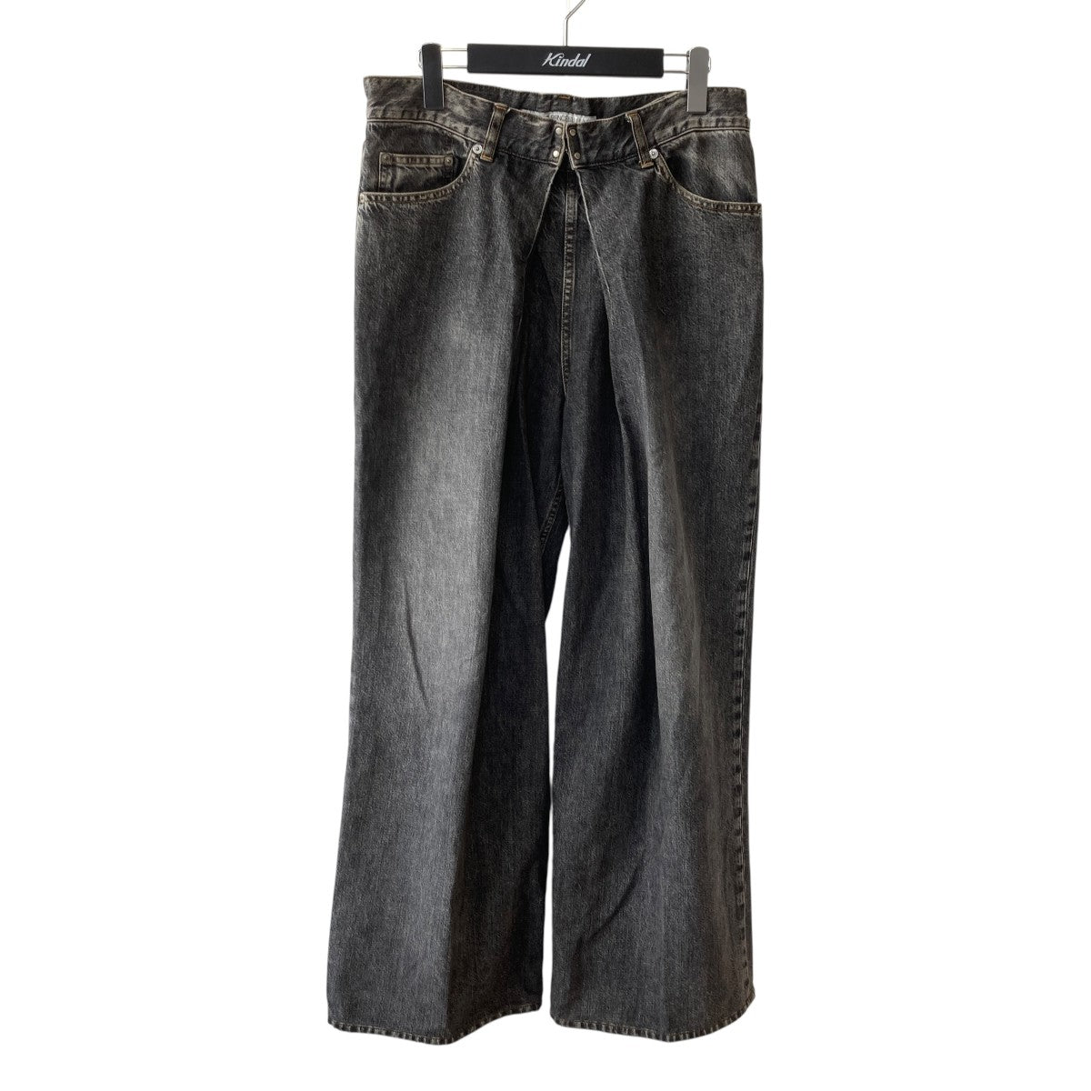WASHED DENIM WIDE PANTSデニムパンツJLS-02-22