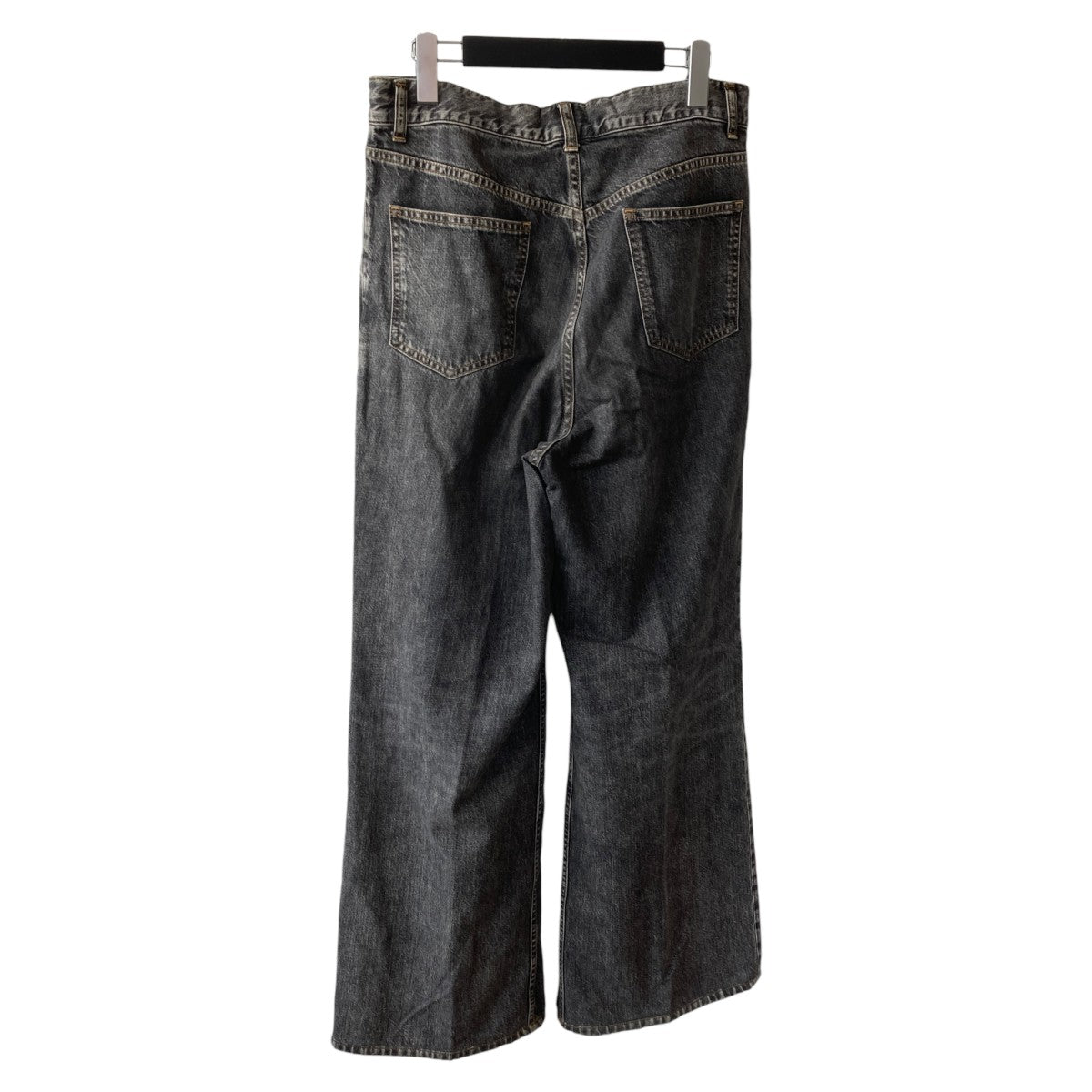 WASHED DENIM WIDE PANTSデニムパンツJLS-02-22