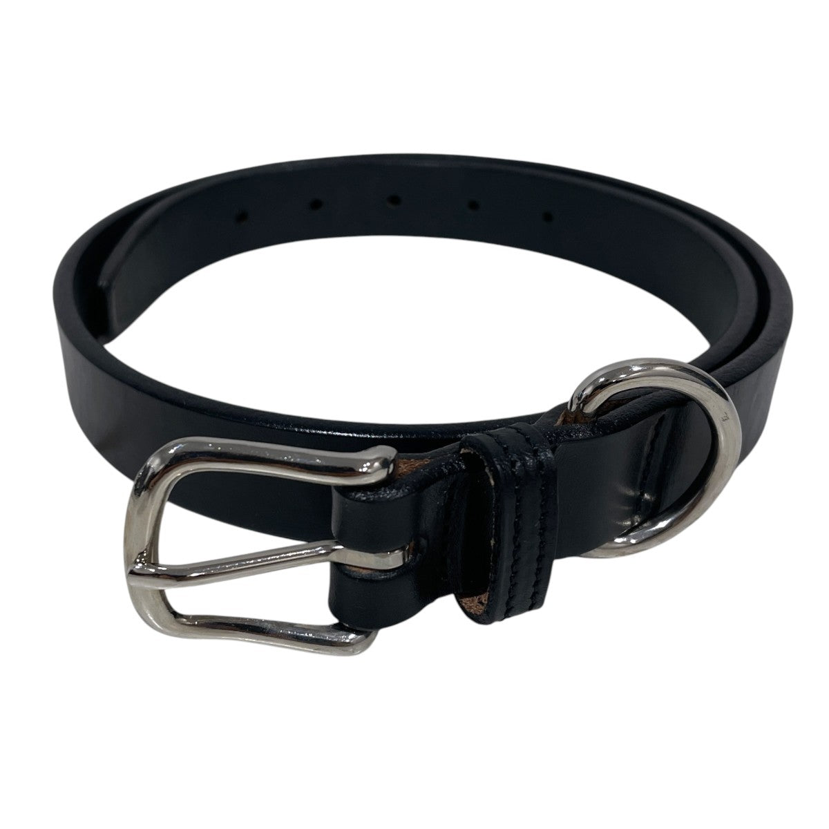 レザーベルト NICKEL D-RING ＆ BUCKLE BELT ニッケル ディーリング アンド バックル ベルト 2556