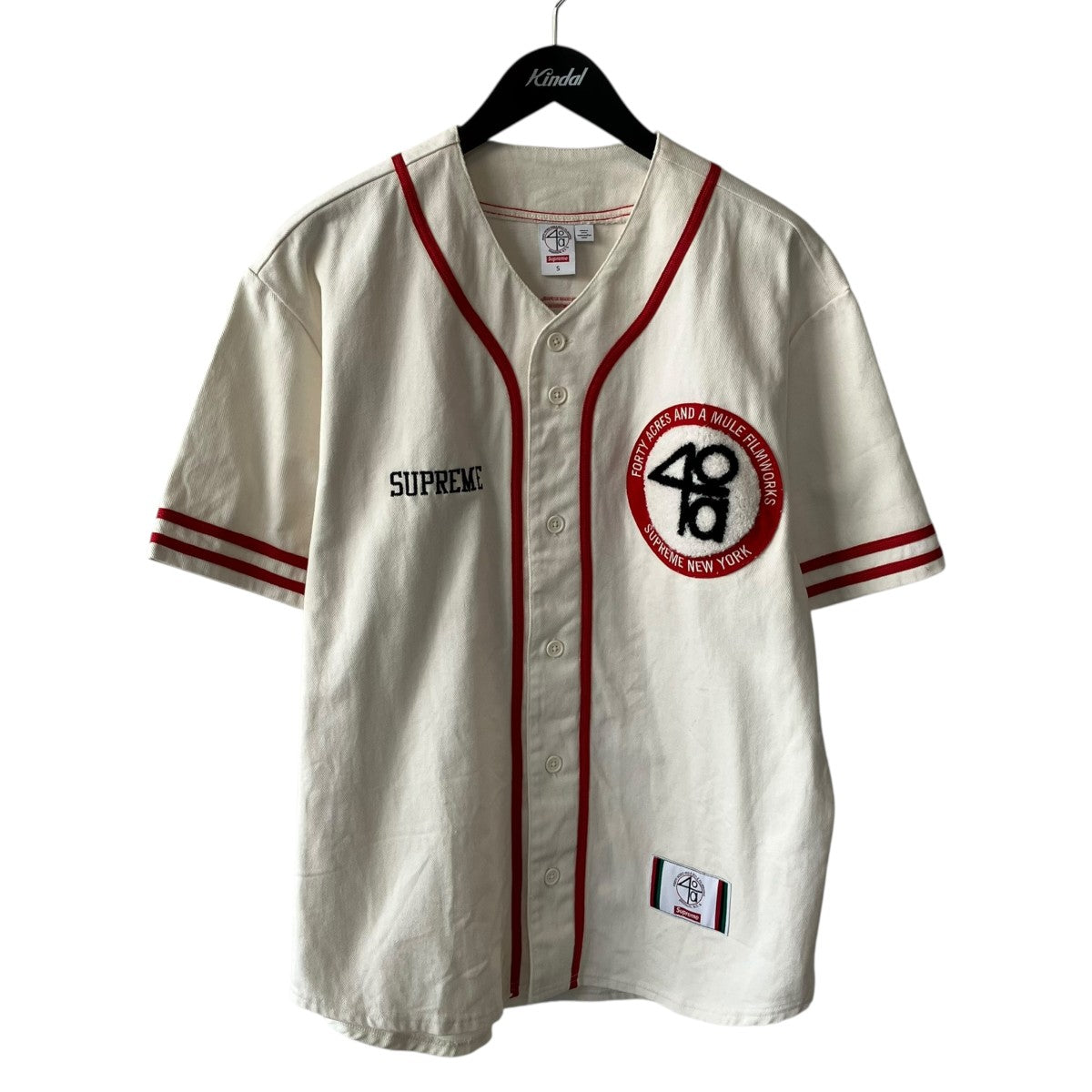 40 Acres Twill Baseball Jersey半袖シャツ
