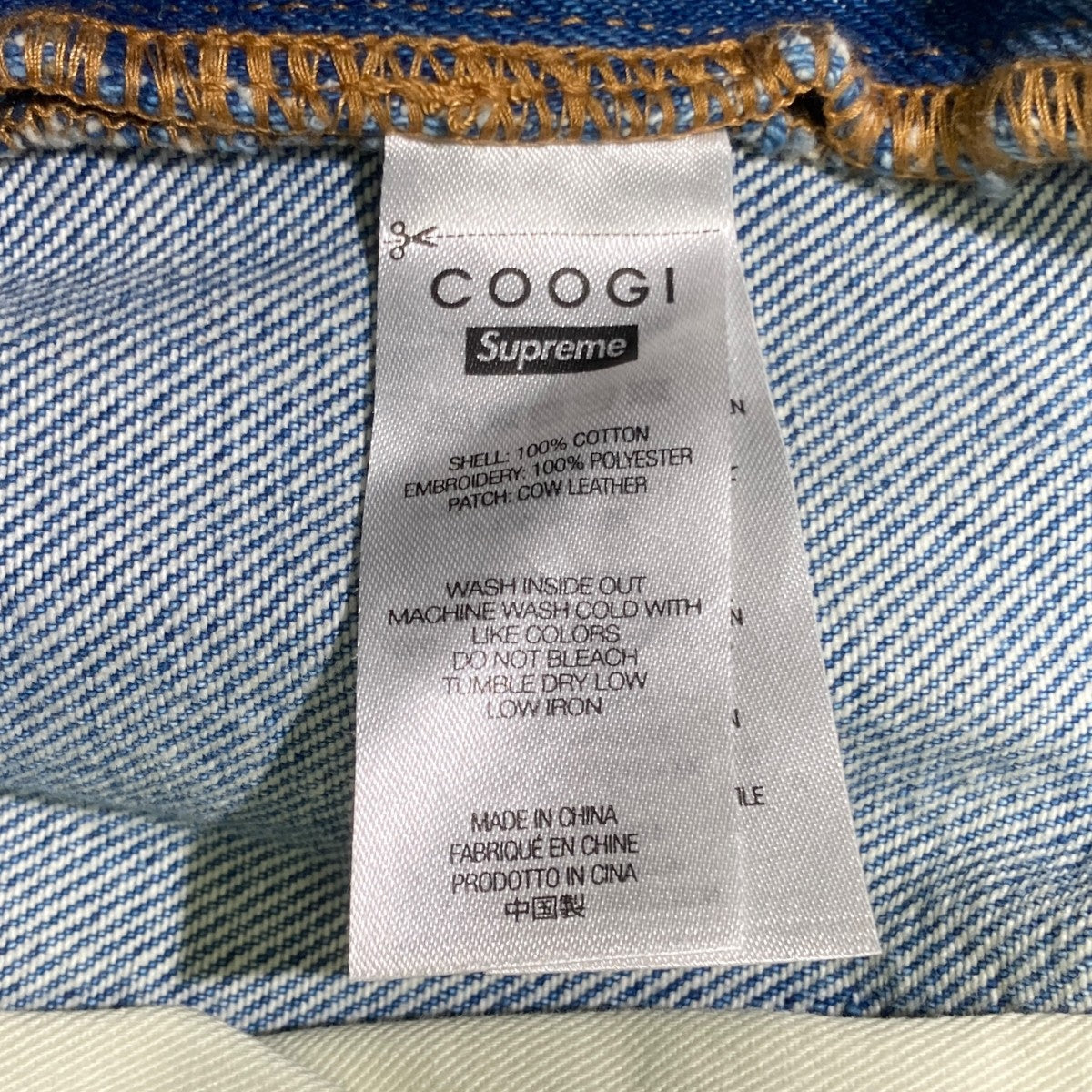 Supreme×Coogi Baggy Jean Blueデニムパンツ 古着・中古-6枚目のアイテム画像