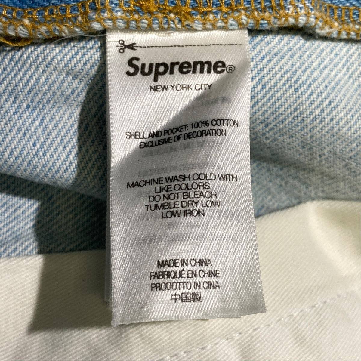 Supreme Baggy Denim Shortデニムハーフパンツ 古着・中古-6枚目のアイテム画像