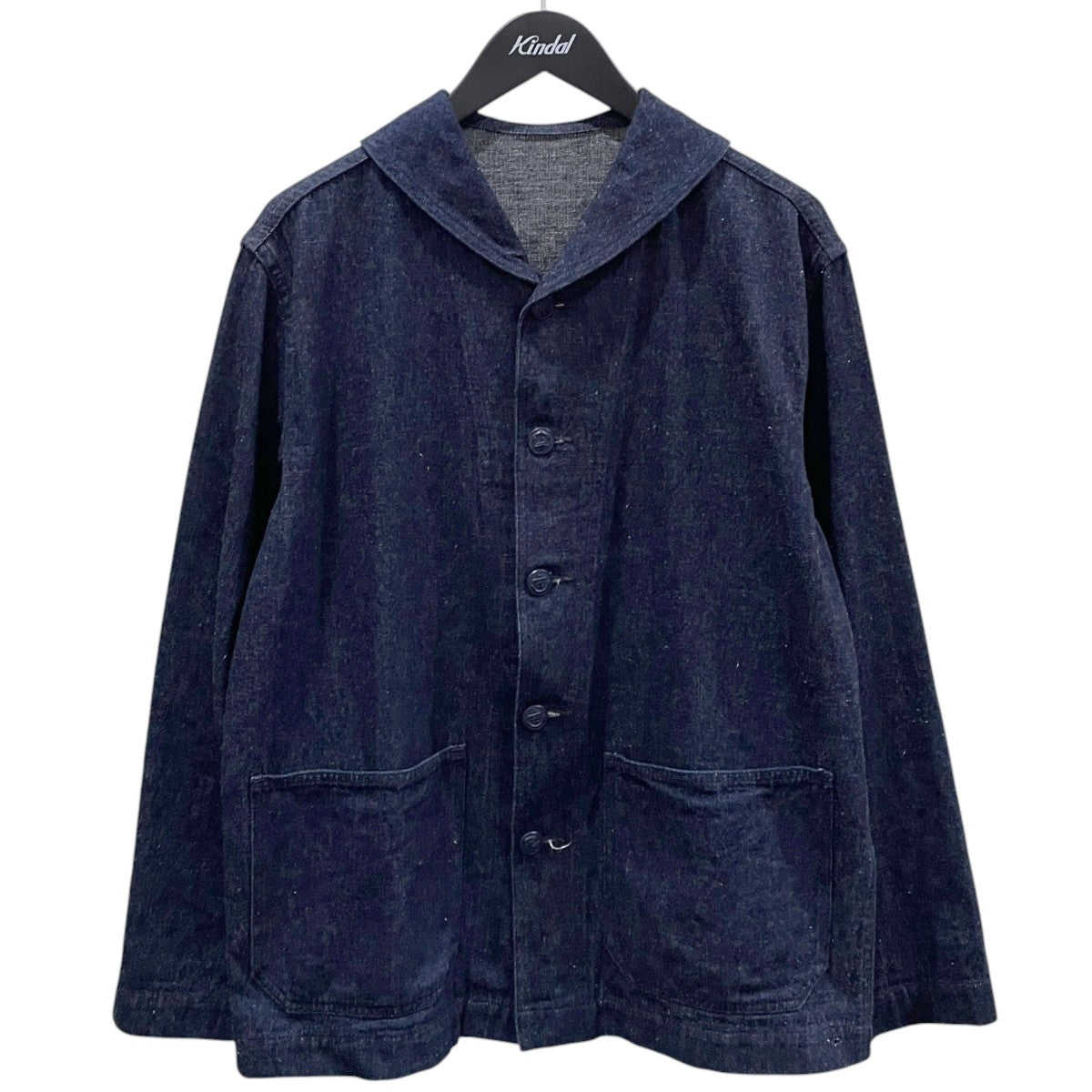 ヘチマ襟デニムデッキジャケット WAREHOUSE U．S．NAVY SHAWL COLLAR COVERALL