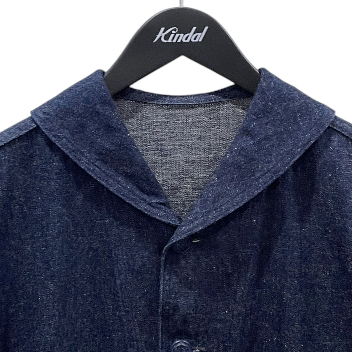 ヘチマ襟デニムデッキジャケット WAREHOUSE U．S．NAVY SHAWL COLLAR COVERALL