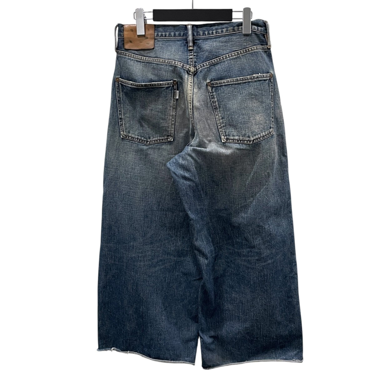 加工デニムパンツ FADED MODERN WESTERN WIDE TROUSERS フェイデッド モダン ウエスタン デニム ワイド トラウザーズ
