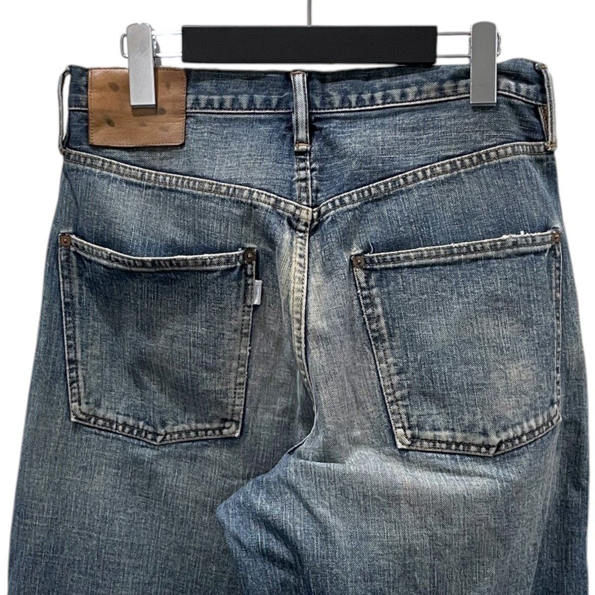 加工デニムパンツ FADED MODERN WESTERN WIDE TROUSERS フェイデッド モダン ウエスタン デニム ワイド トラウザーズ