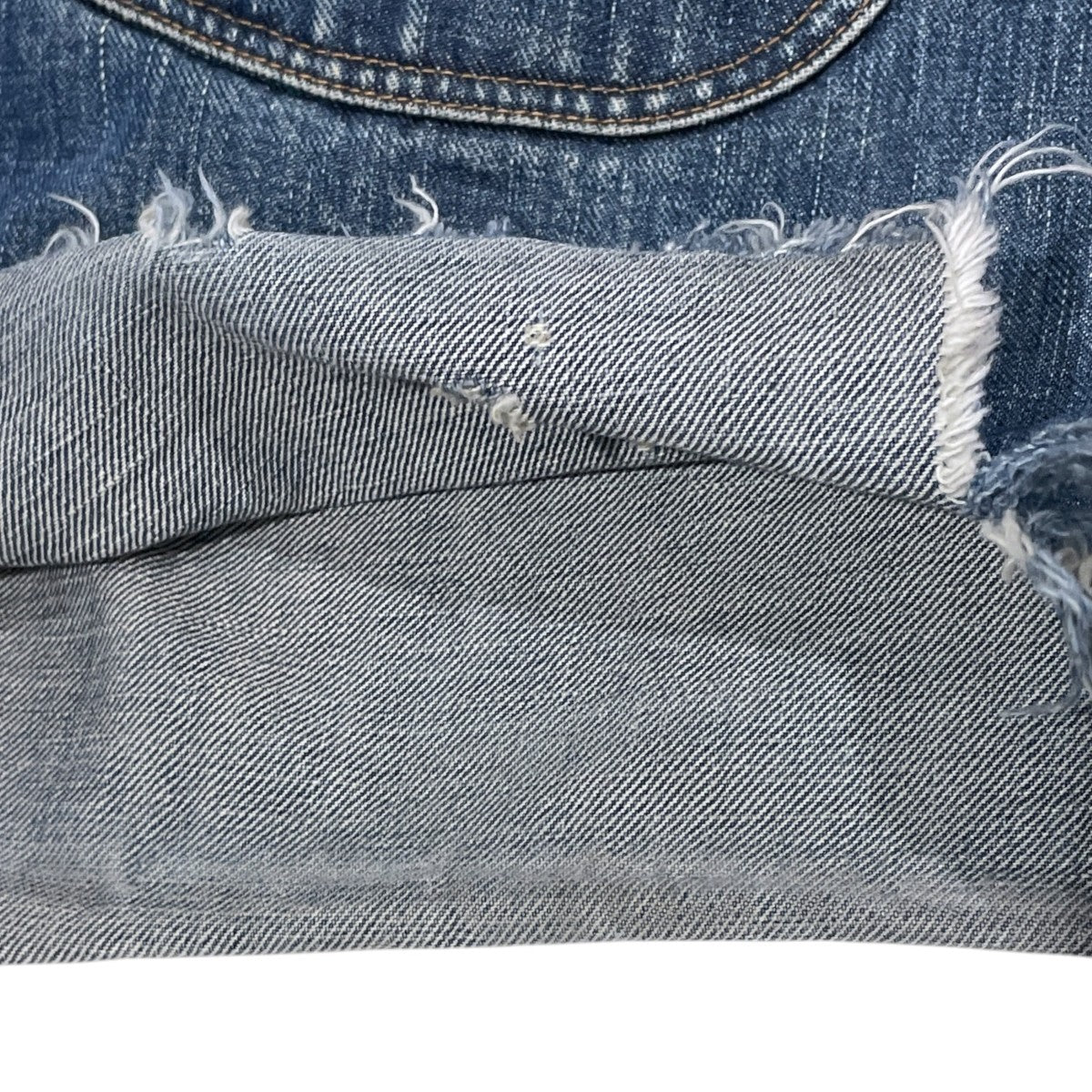 加工デニムパンツ FADED MODERN WESTERN WIDE TROUSERS フェイデッド モダン ウエスタン デニム ワイド トラウザーズ