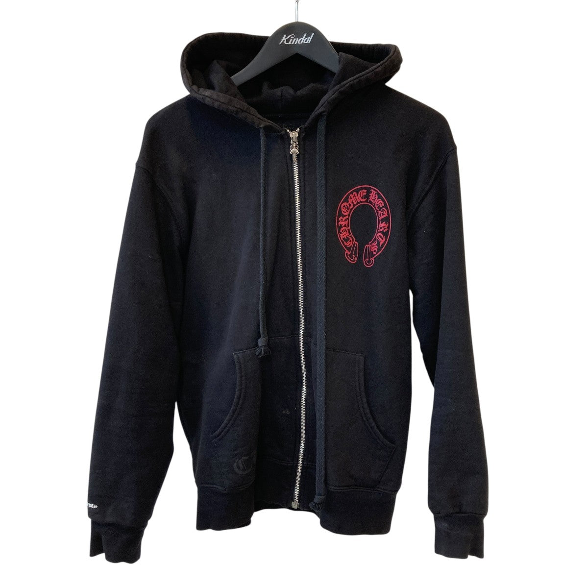 Red Horseshoe Cemetery Cross Zip Up Hoodieジップパーカー