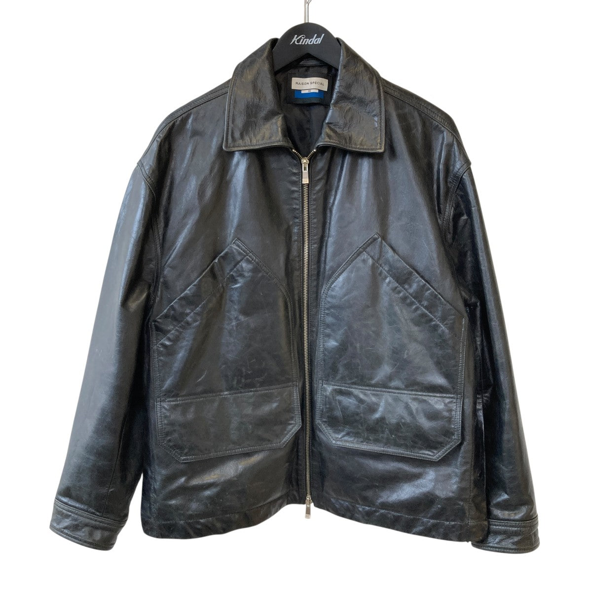 Buffalo Leather Single Riders Jacketクラック加工 レザージャケット11232211209