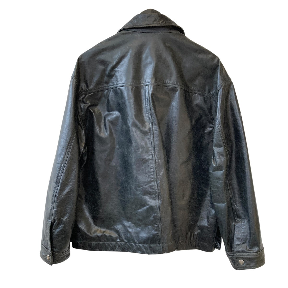 Buffalo Leather Single Riders Jacketクラック加工 レザージャケット11232211209