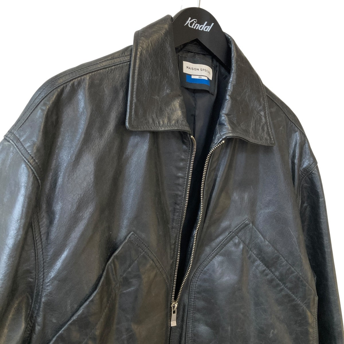 Buffalo Leather Single Riders Jacketクラック加工 レザージャケット11232211209