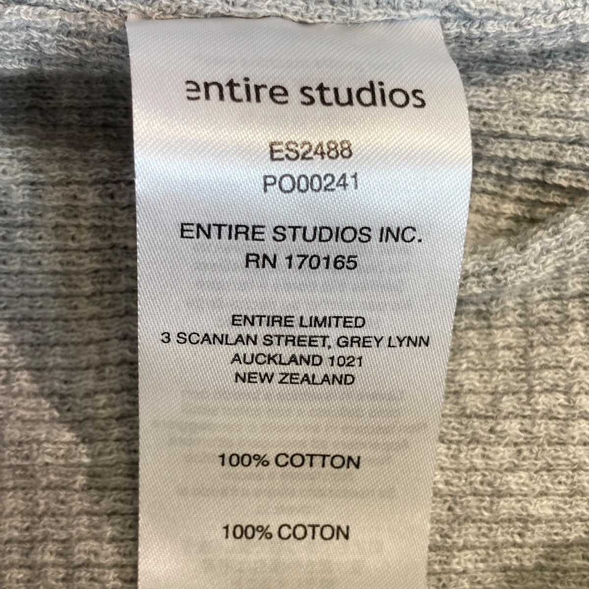 ENTIRE STUDIOS THERMAL HOODジップパーカーES2488 古着・中古-6枚目のアイテム画像
