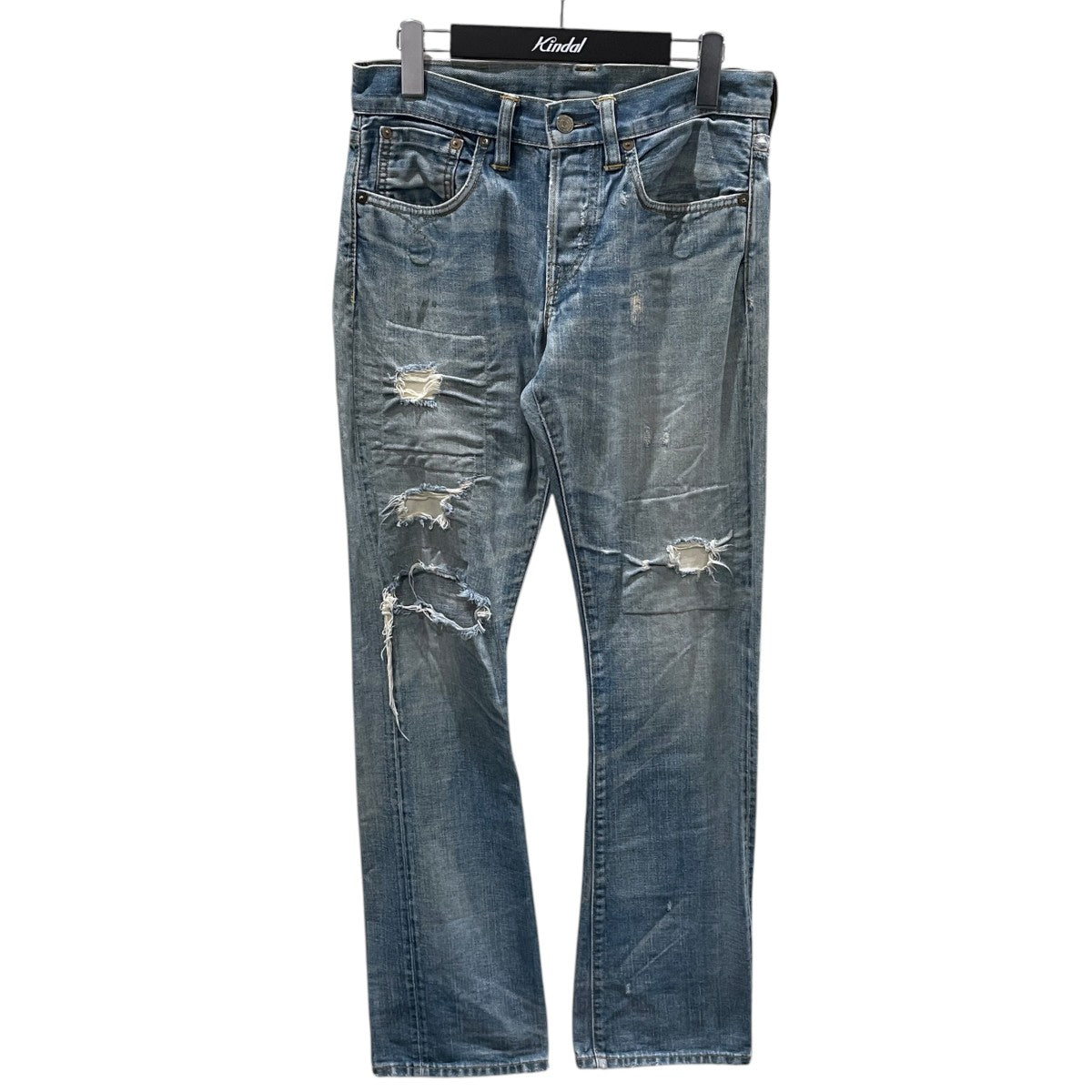 加工デニムパンツ SLIM BOOT CUT JAPAN WOVEN スリムブーツカット ジャパンウーヴン MNRRDNMM4P00035