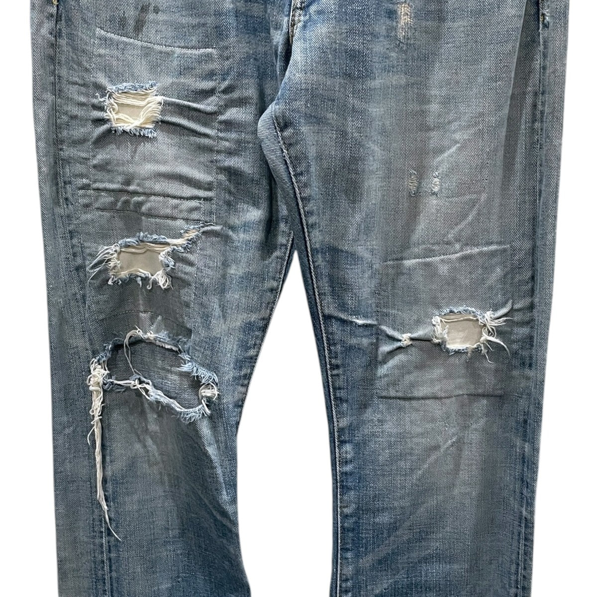 加工デニムパンツ SLIM BOOT CUT JAPAN WOVEN スリムブーツカット ジャパンウーヴン MNRRDNMM4P00035