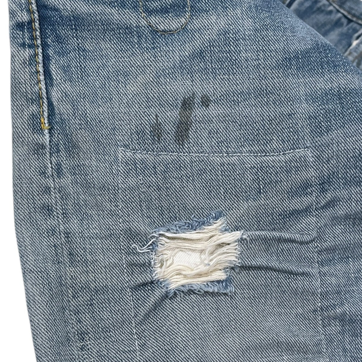 加工デニムパンツ SLIM BOOT CUT JAPAN WOVEN スリムブーツカット ジャパンウーヴン MNRRDNMM4P00035