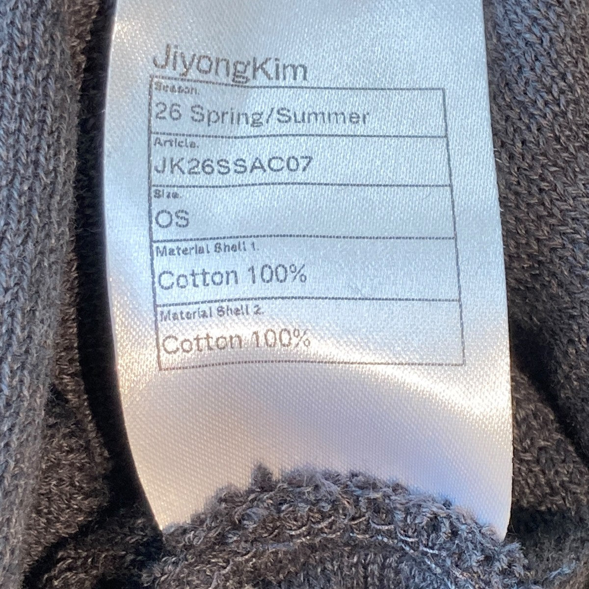 SUN-BLEACHED BEANIEニット帽JK26SSAC07