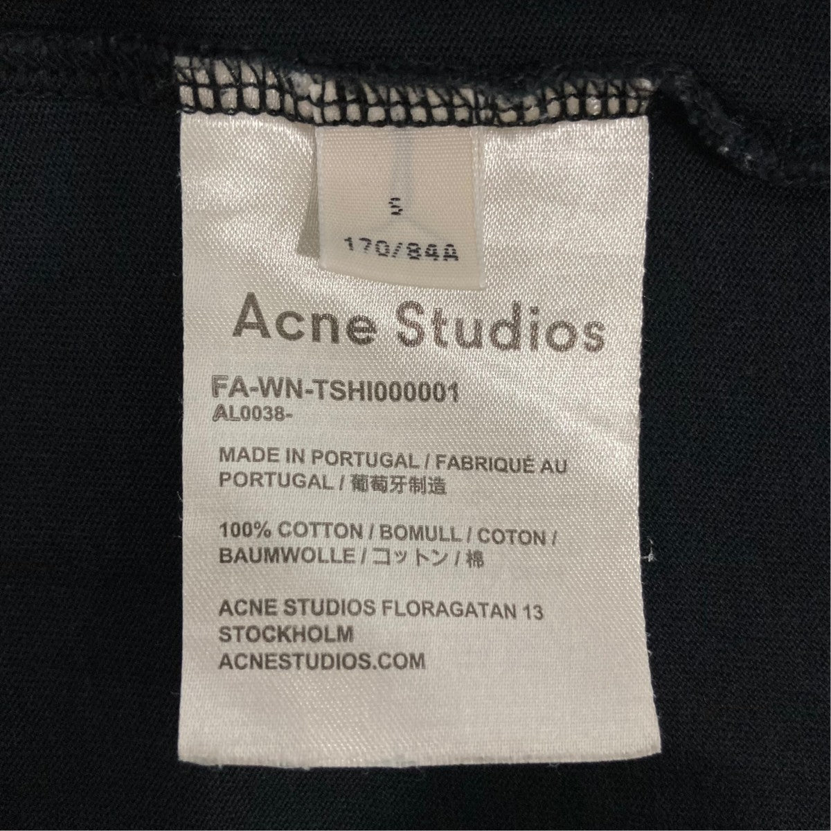 ACNE STUDIOS 半袖ＴシャツFAWNTSHI000001 古着・中古-10枚目のアイテム画像