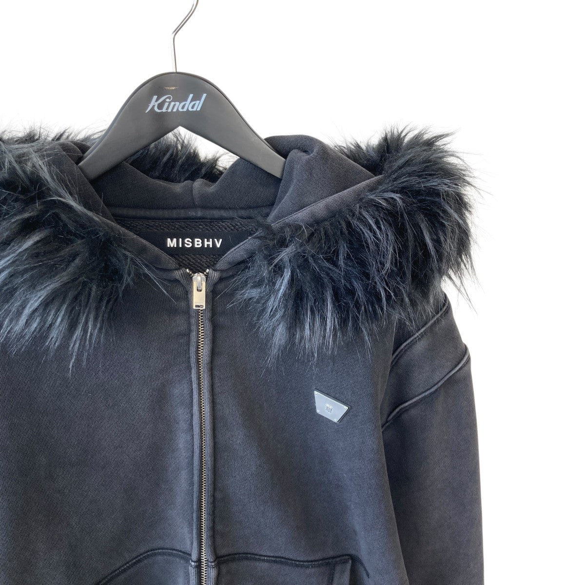 Faux-Fur Trim Hoodieパーカー