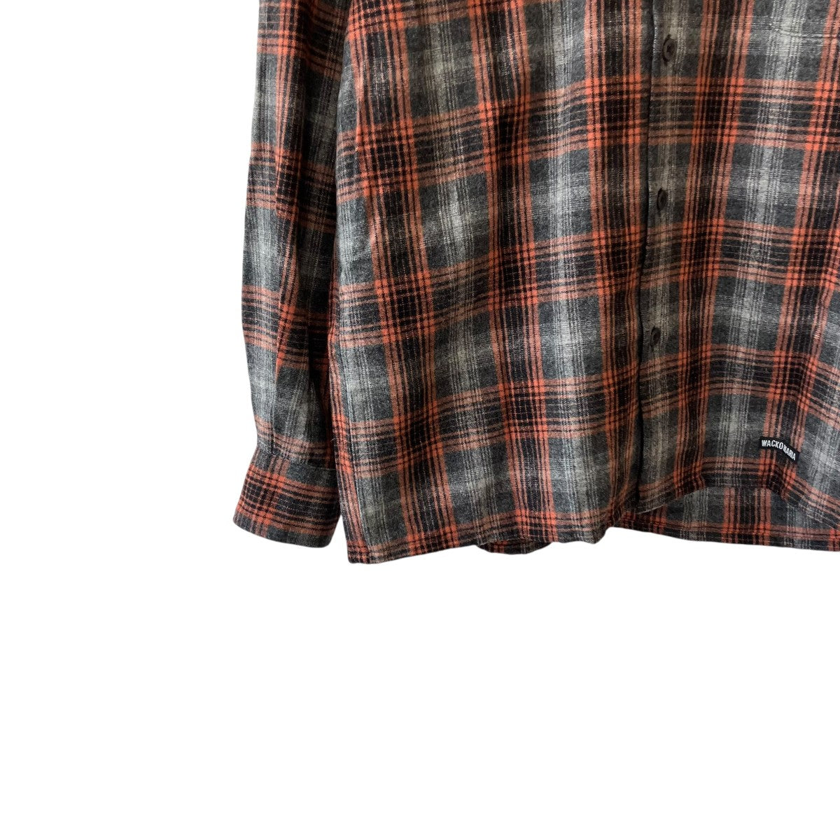25AWPENDOLTON   WOOL OMBRE CHECK OPEN COLLAR SHIRT長袖シャツ