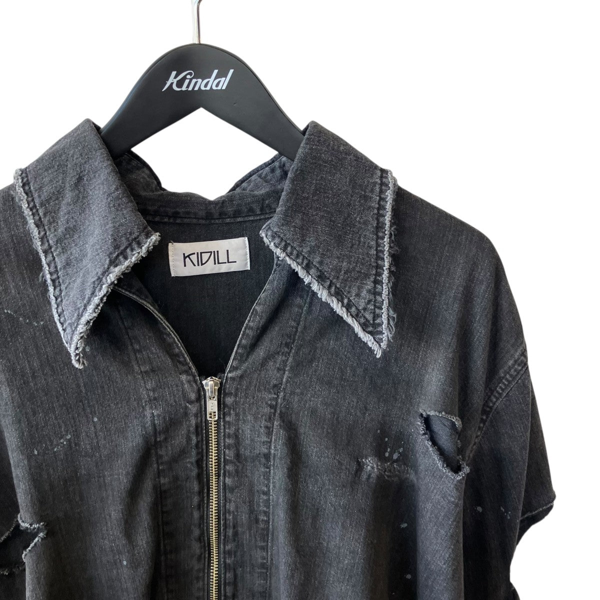 24SSDestroy Pullover Denim Shirts長袖シャツKL798