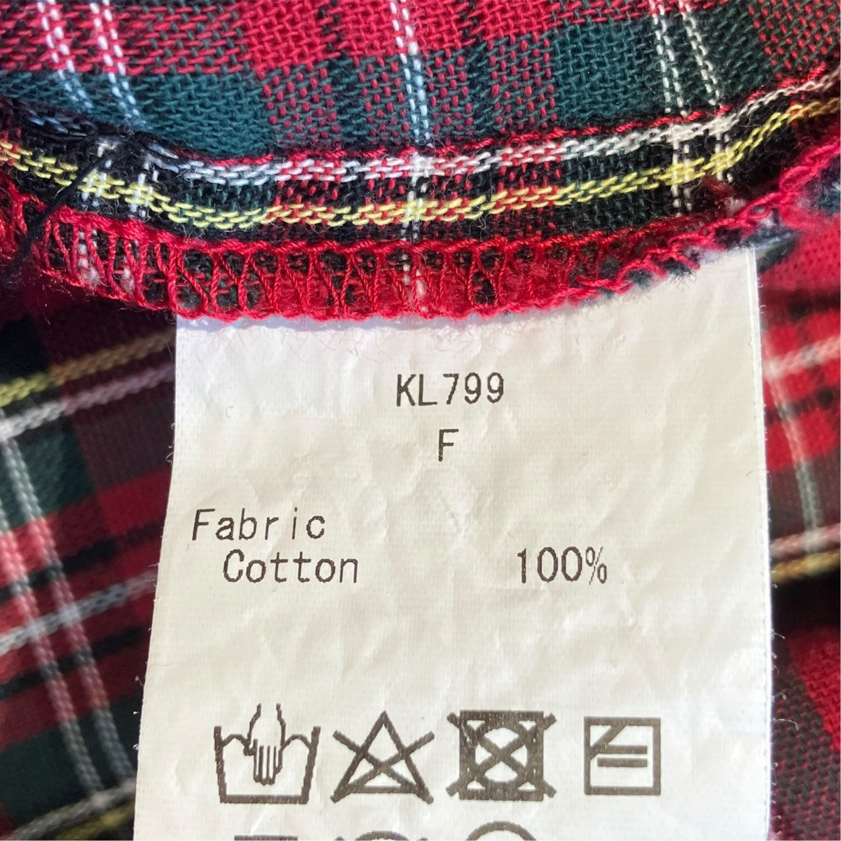 24SSPETER PAN SHIRTチェック長袖シャツKL799