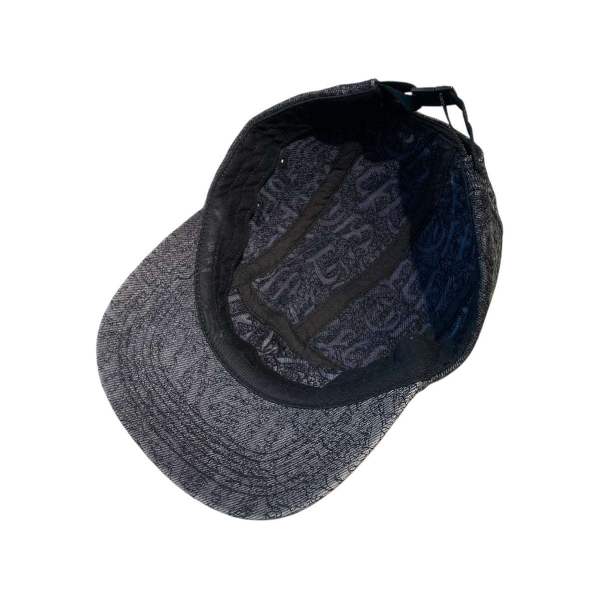 Stitched Old English Denim Camp Capキャップ