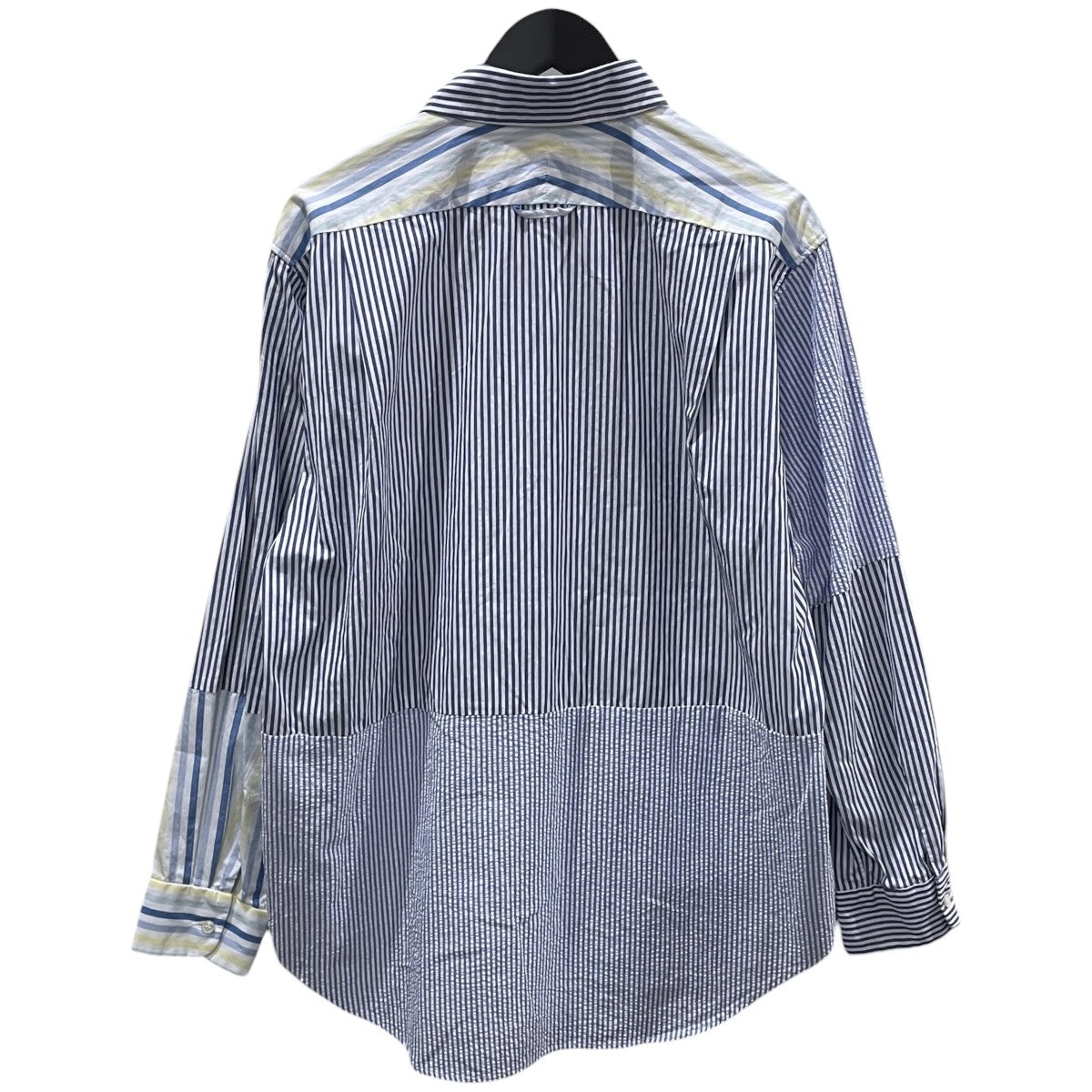 22SS コンボ ショート カラー シャツ - キャンディ ストライプ ブロードクロス Combo Short Collar Shirt - Candy Stripe Broadcloth