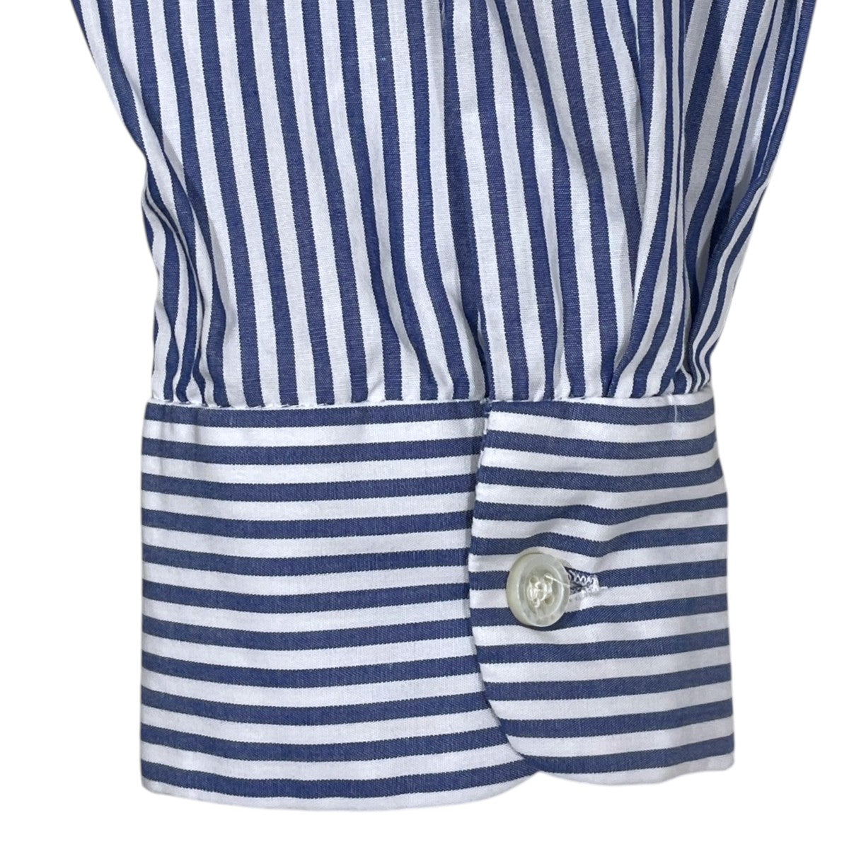 22SS コンボ ショート カラー シャツ - キャンディ ストライプ ブロードクロス Combo Short Collar Shirt - Candy Stripe Broadcloth