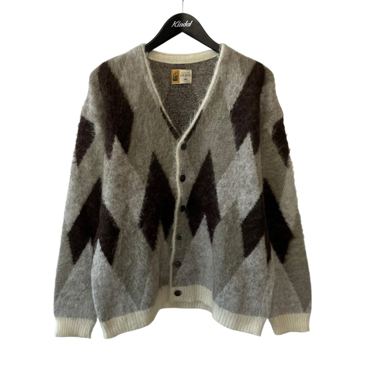 KNIT CARDIGAN／ARGYLEカーディガンSM-HR1-0000-074