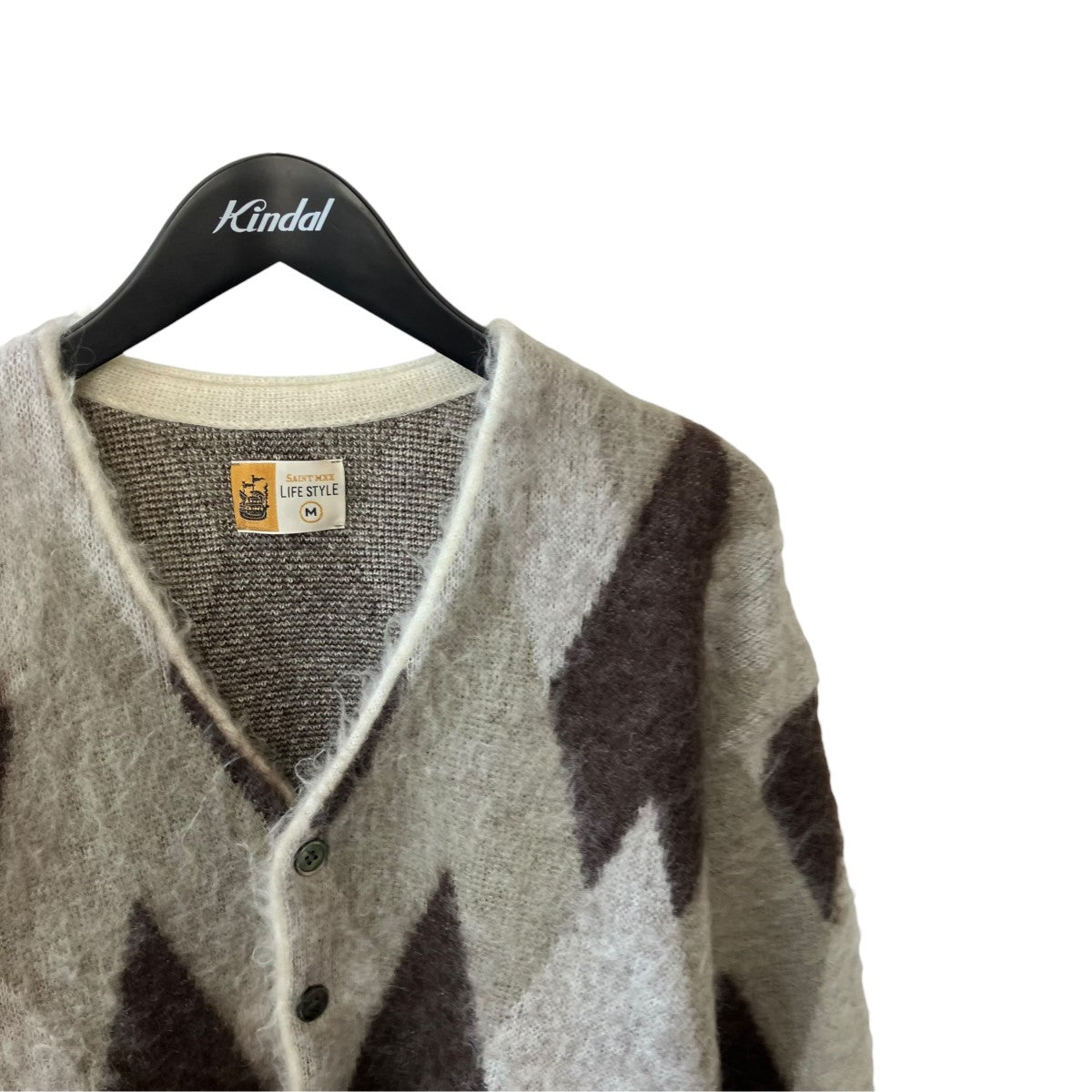 KNIT CARDIGAN／ARGYLEカーディガンSM-HR1-0000-074