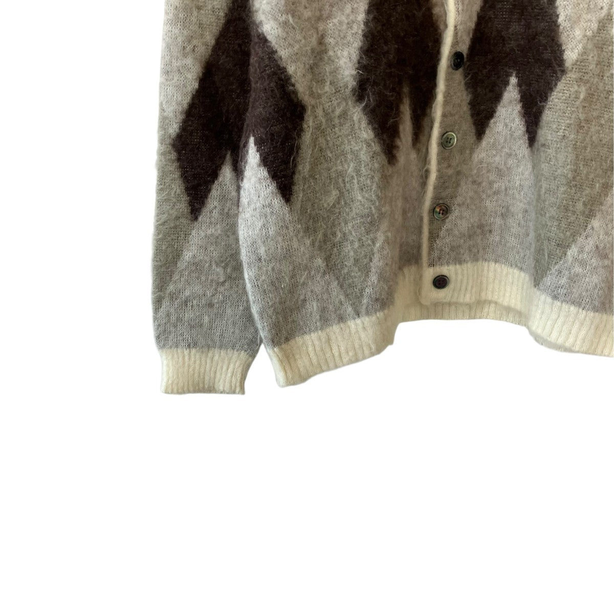 KNIT CARDIGAN／ARGYLEカーディガンSM-HR1-0000-074