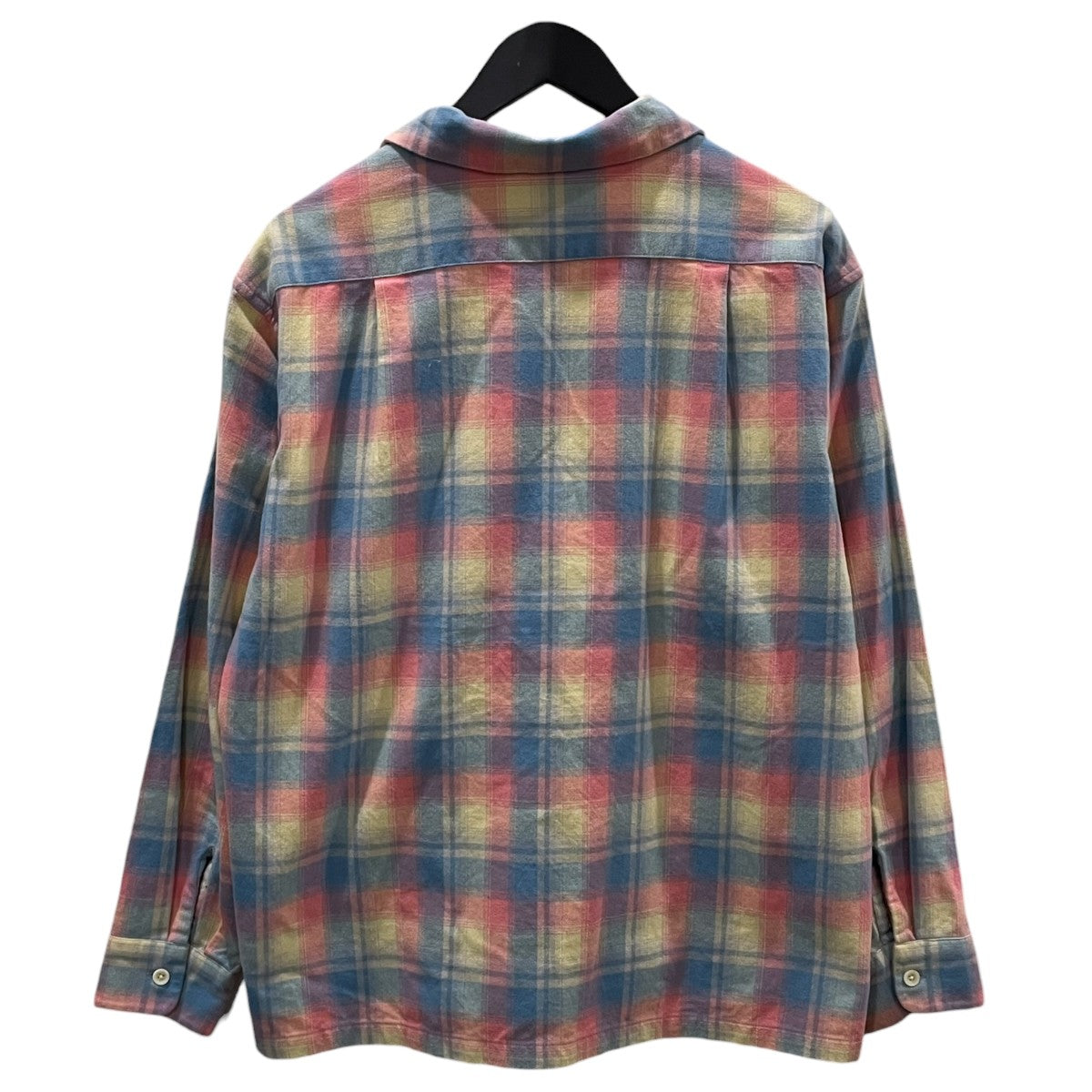 チェック柄オープンカラーシャツ Open Collar Shirt 5475-1000