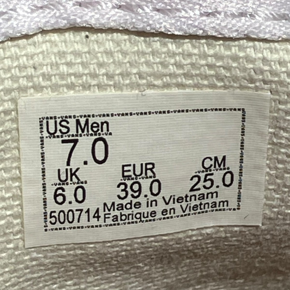 VANS SKATE AUTHENTICスニーカーVN0A5FC8Y28 古着・中古-6枚目のアイテム画像