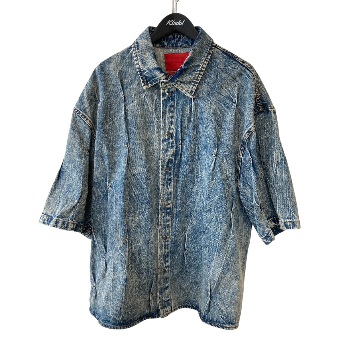 MULTI RIVET SHIRT SHORTSLEEVE半袖デニムシャツKUS5MS02BT-TE427 350
