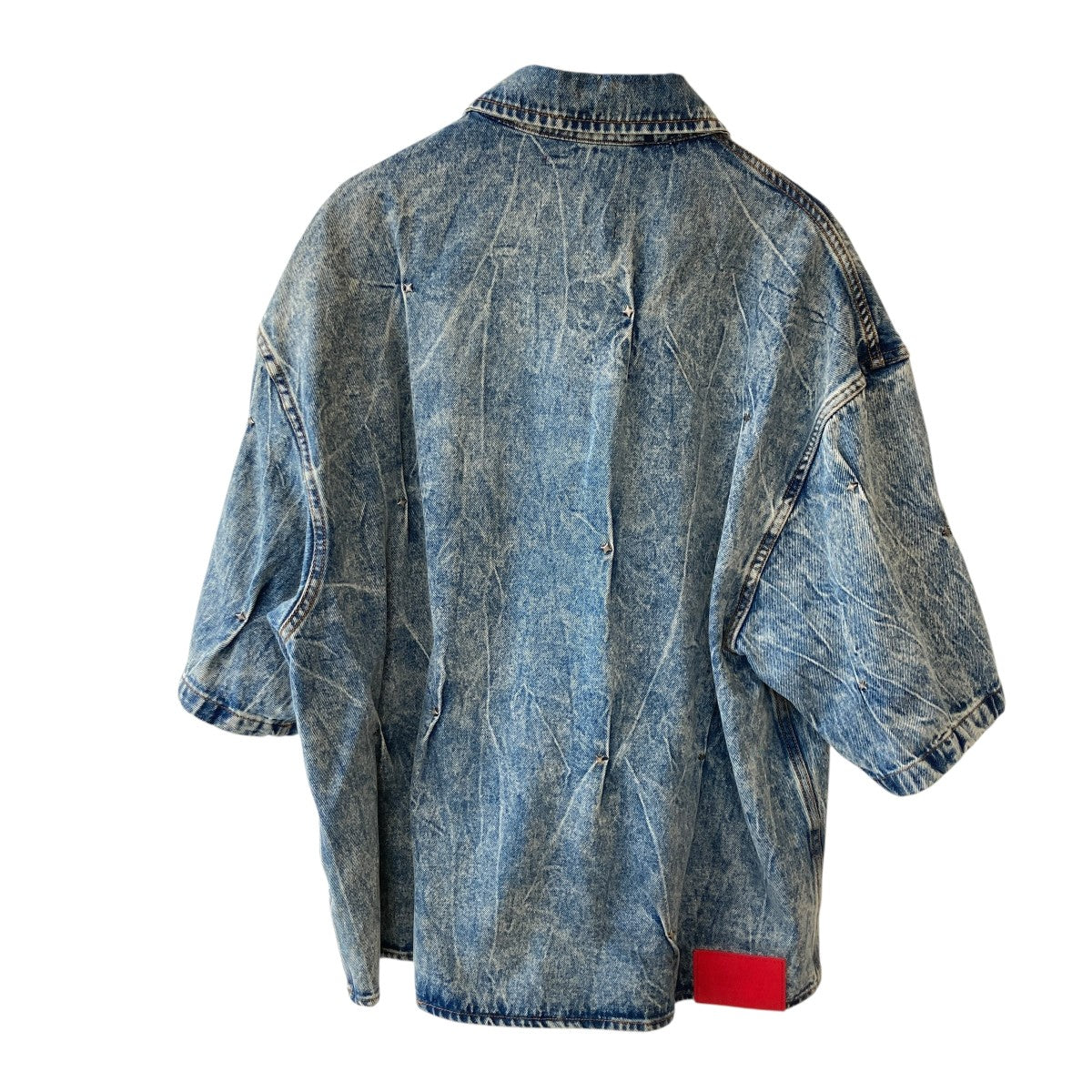 MULTI RIVET SHIRT SHORTSLEEVE半袖デニムシャツKUS5MS02BT-TE427 350