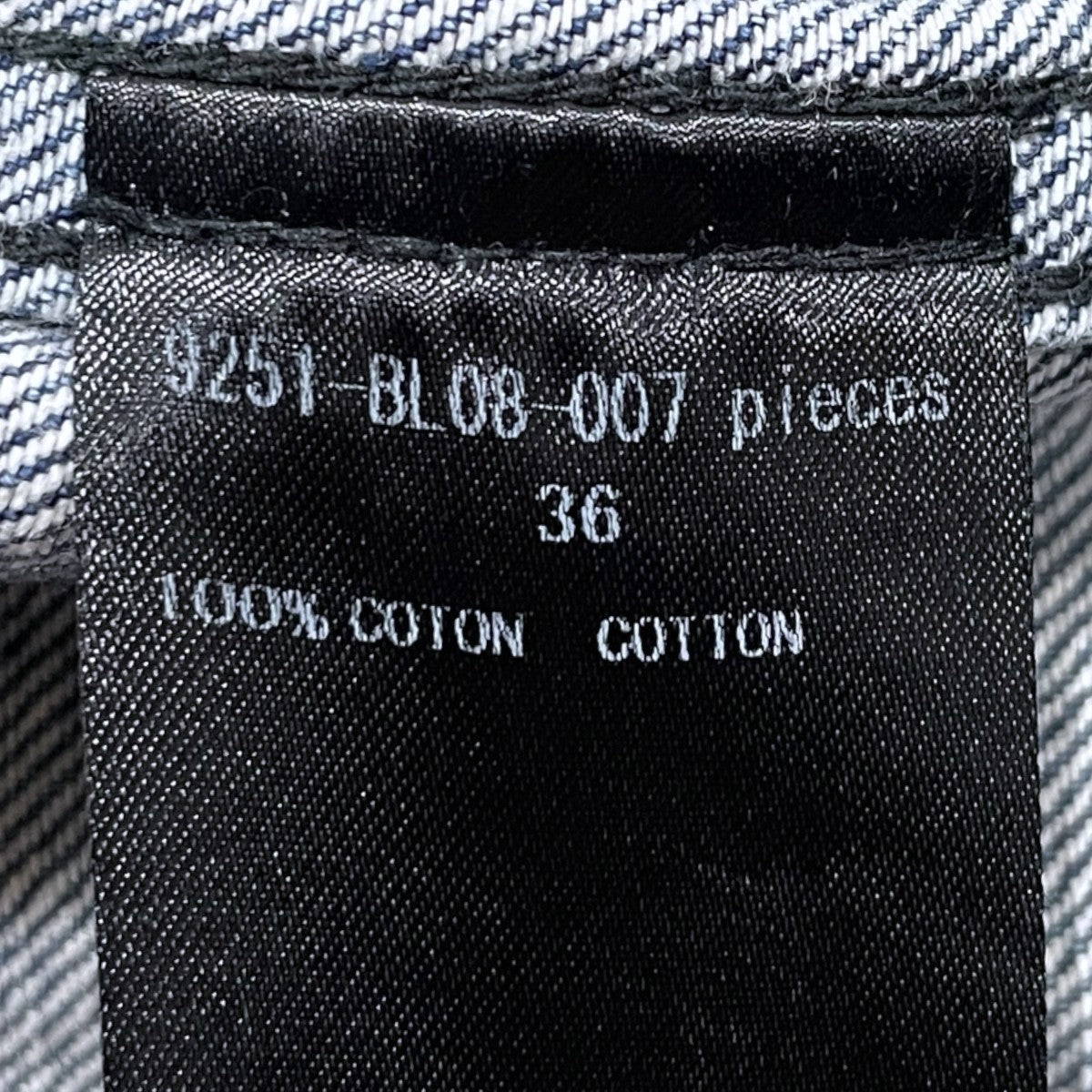 25SS デニムシャツ SHIRT BLOUSON シャツブルゾン 9251-BL08-007