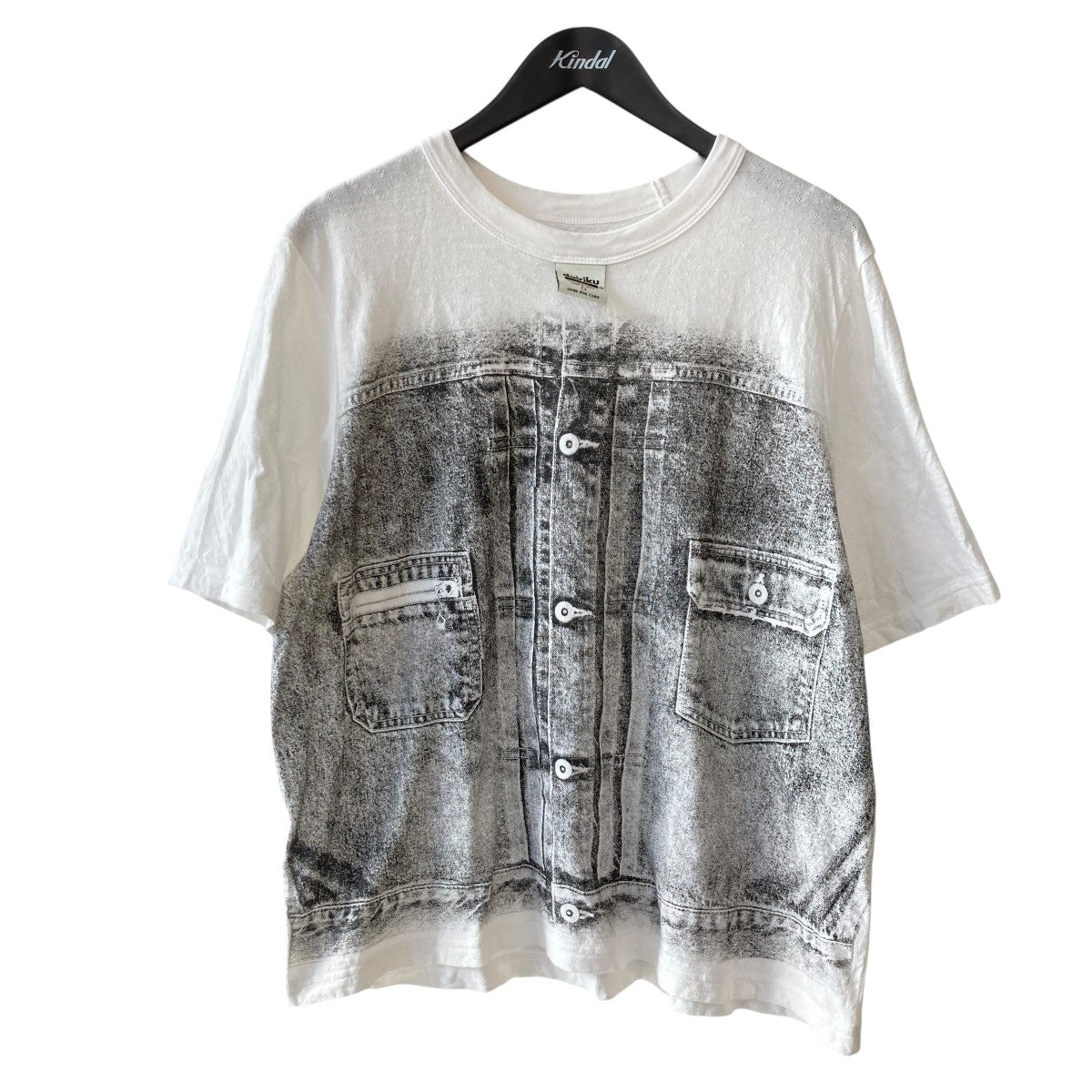 Matt Transfer Print Fancy Dobby H-S Tag TeeTシャツ26SS C7