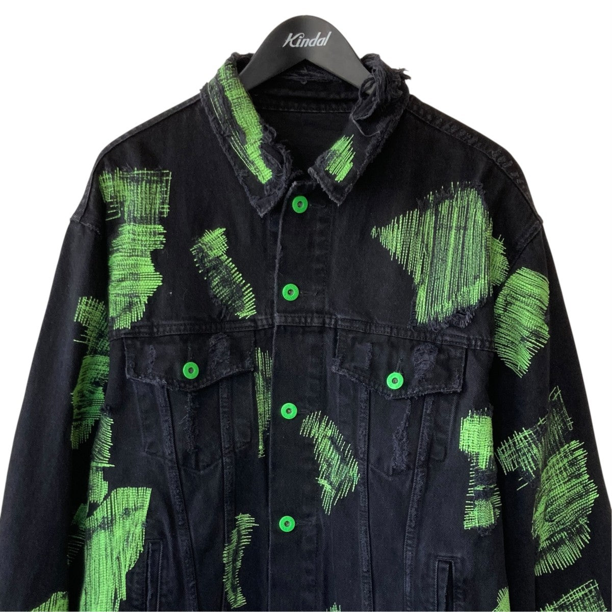 Endless Denim VLONE boro denim jacketデニムジャケット 古着・中古-2枚目のアイテム画像