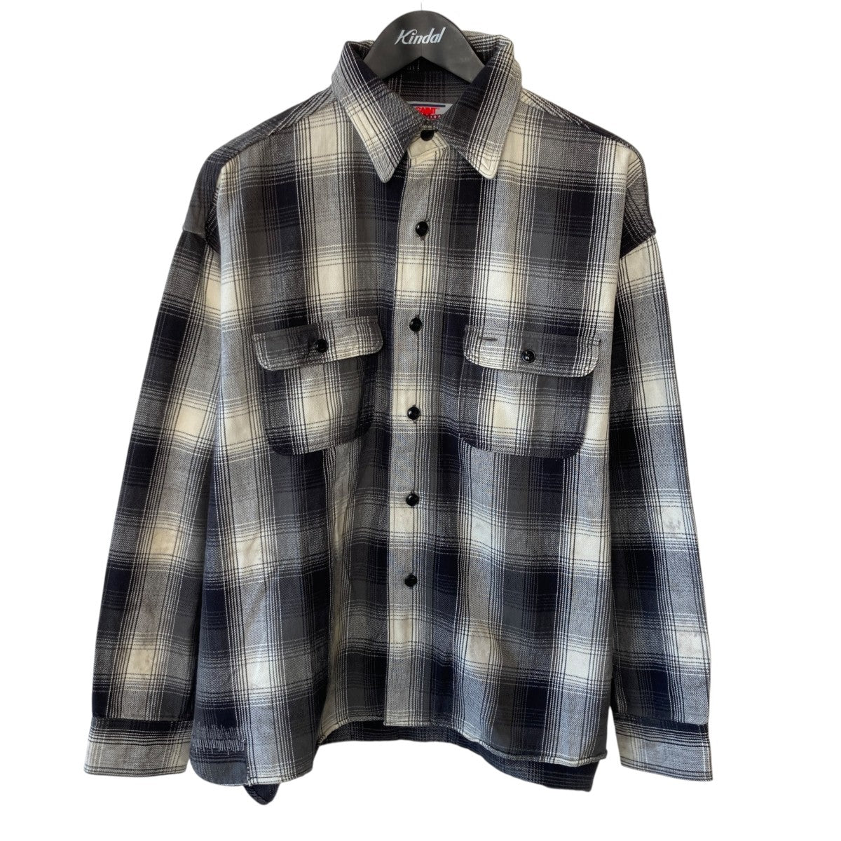 SAINT MICHAEL ×BerBerJin FLANNEL SHIRT長袖シャツSM-HR1-0000-CV52 古着・中古-1枚目のアイテム画像