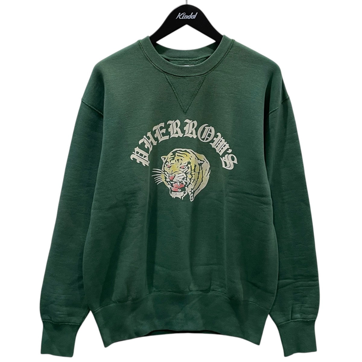 24AW フロッキープリントスウェットトレーナー セットインスリーブスウェットシャツ 24W-PVSS1