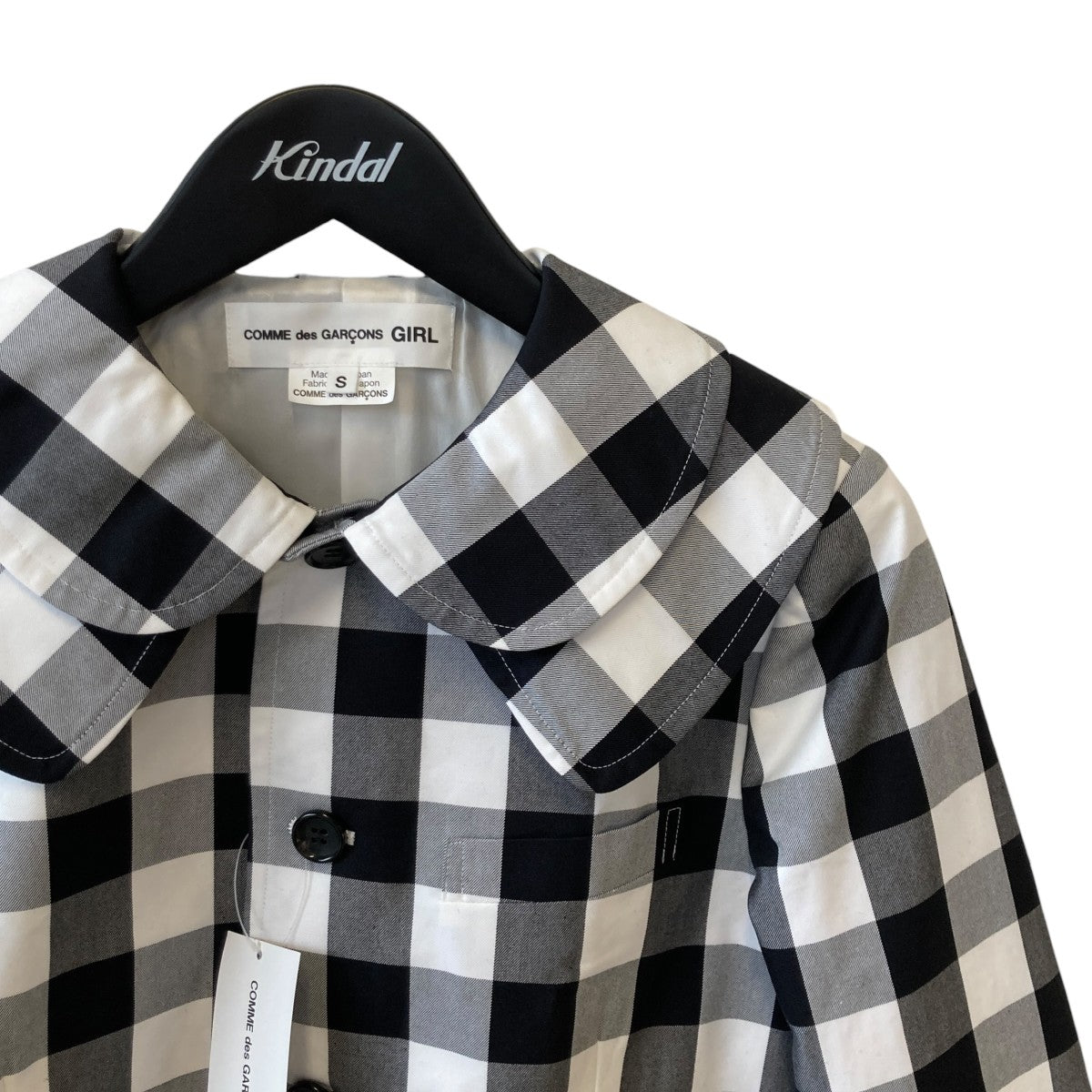 COMME des GARCONS ギンガムチェックジャケットNQ-J007-051 古着・中古-3枚目のアイテム画像