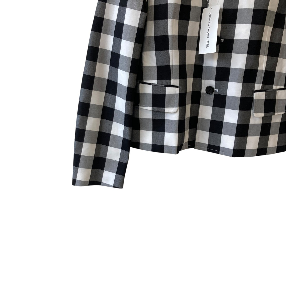 COMME des GARCONS ギンガムチェックジャケットNQ-J007-051 古着・中古-4枚目のアイテム画像