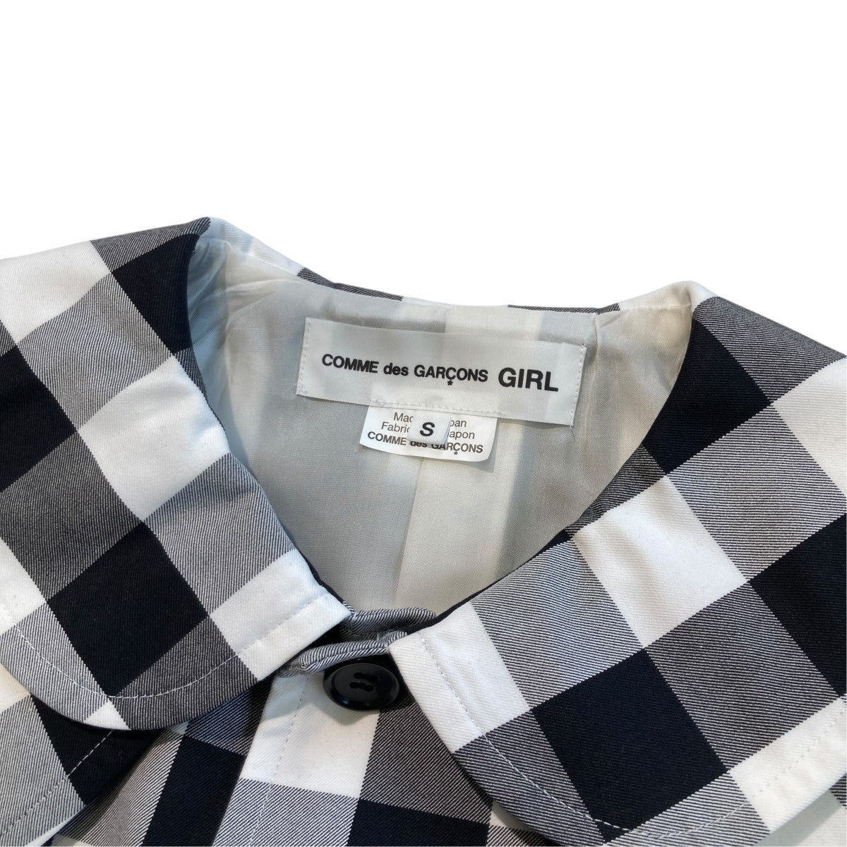 COMME des GARCONS ギンガムチェックジャケットNQ-J007-051 古着・中古-6枚目のアイテム画像