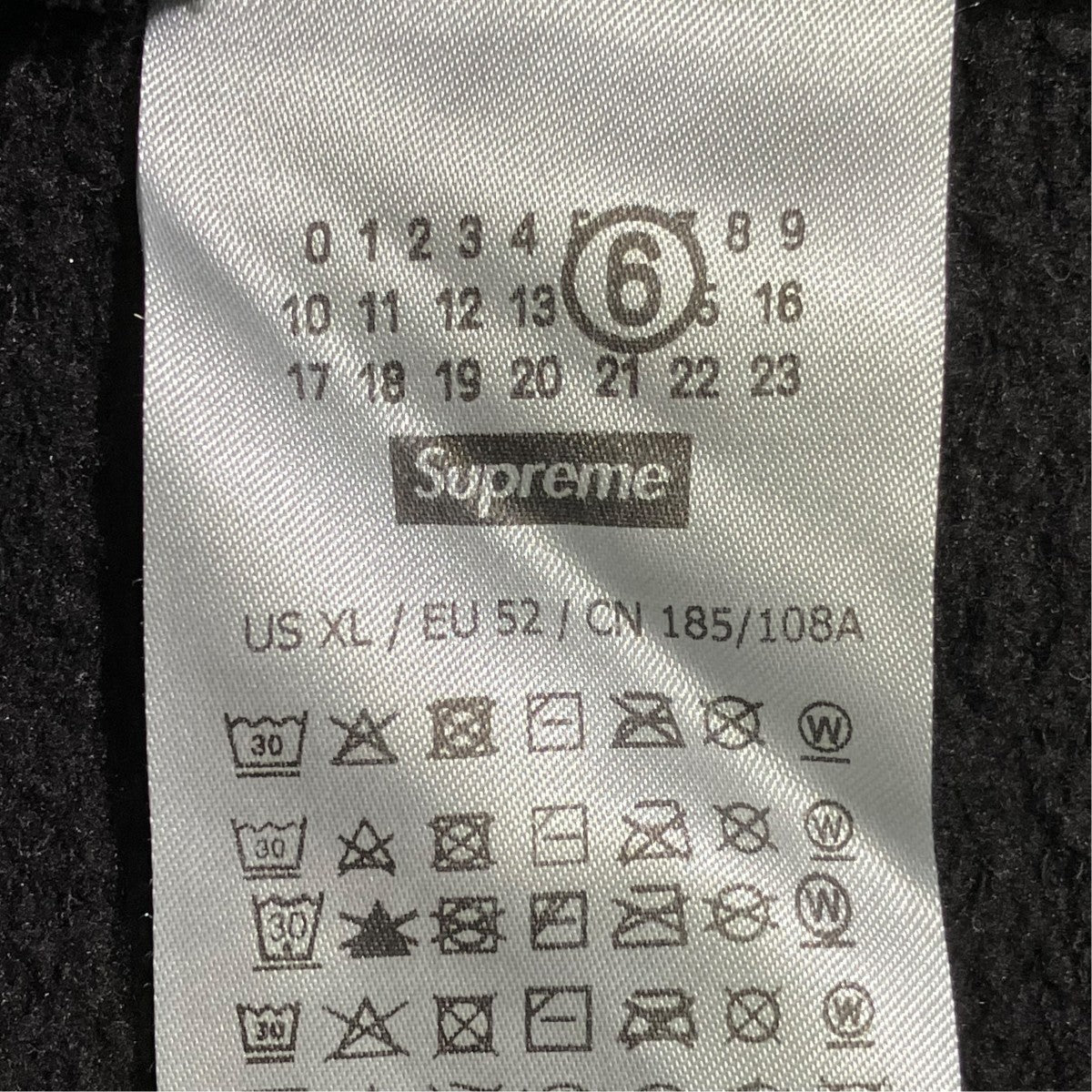 Supreme×MM6 Maison Margiela Box Logo Zip Up Hooded Sweatshirtパーカー 古着・中古-6枚目のアイテム画像