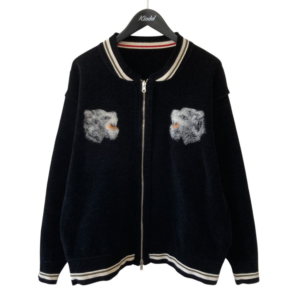 DAIRIKU 24AWNeedle Punch Rversible Ska Knitスカジャン24AW K-2 古着・中古-3枚目のアイテム画像