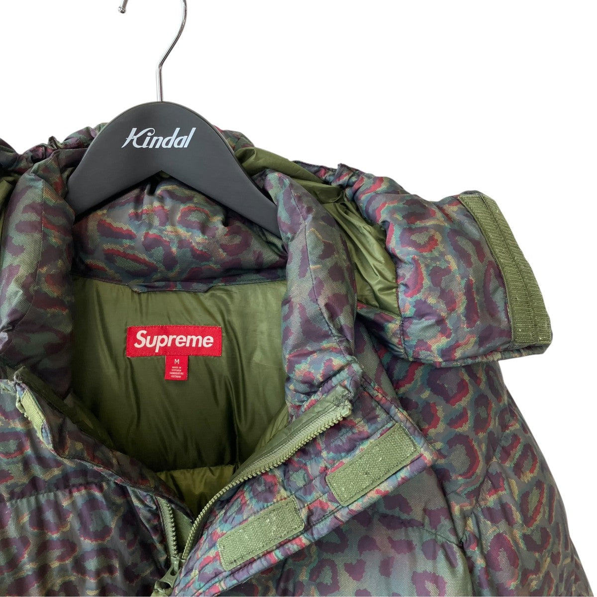 24AW700-Fill Down Lightweight Puffer Jacket Leopardダウンジャケット