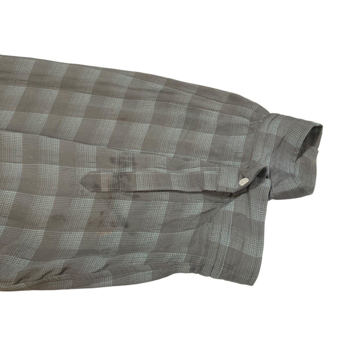 JACQARD PLAID OPEN COLLAR SHIRTチェック長袖シャツYK26SS01197SH