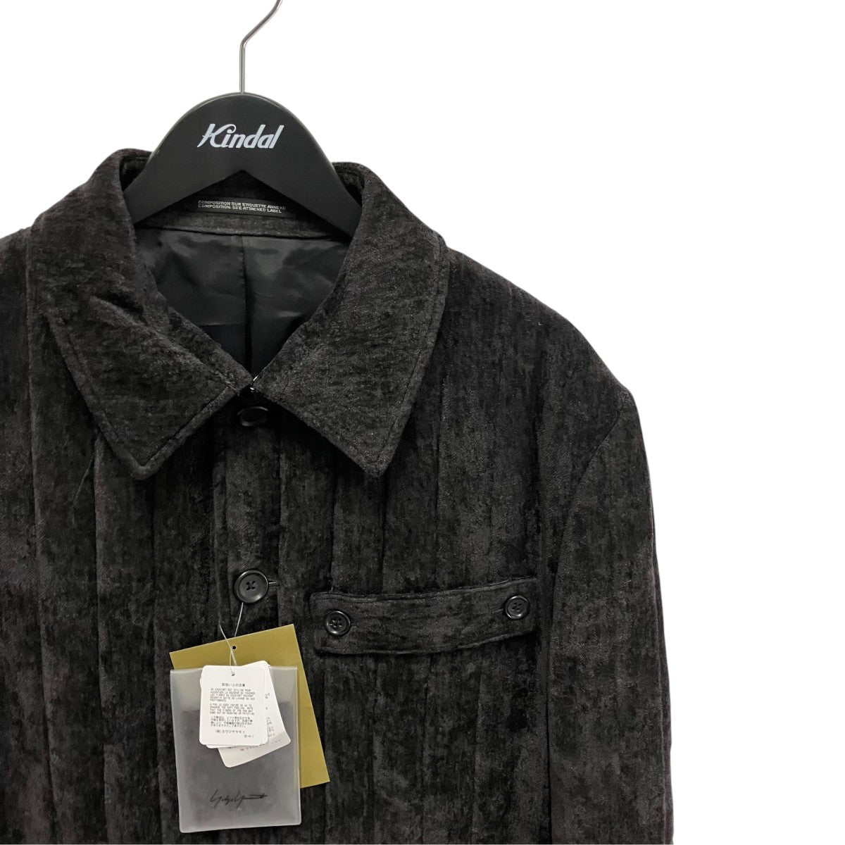 25AWLINEN VELVET TAB DETAIL PADED JACKETジャケットHL-J10-314