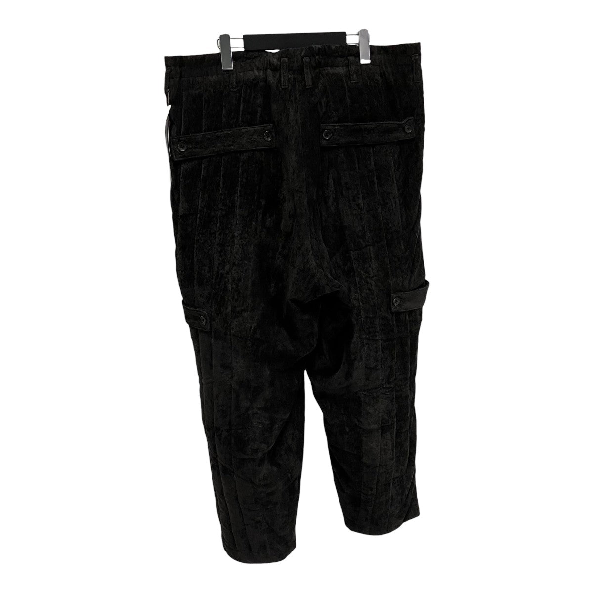 Yohji Yamamoto pour homme 25AWLINEN VELVET TAB DETAIL PADDED PANTSパンツHL-P17-314 古着・中古-2枚目のアイテム画像