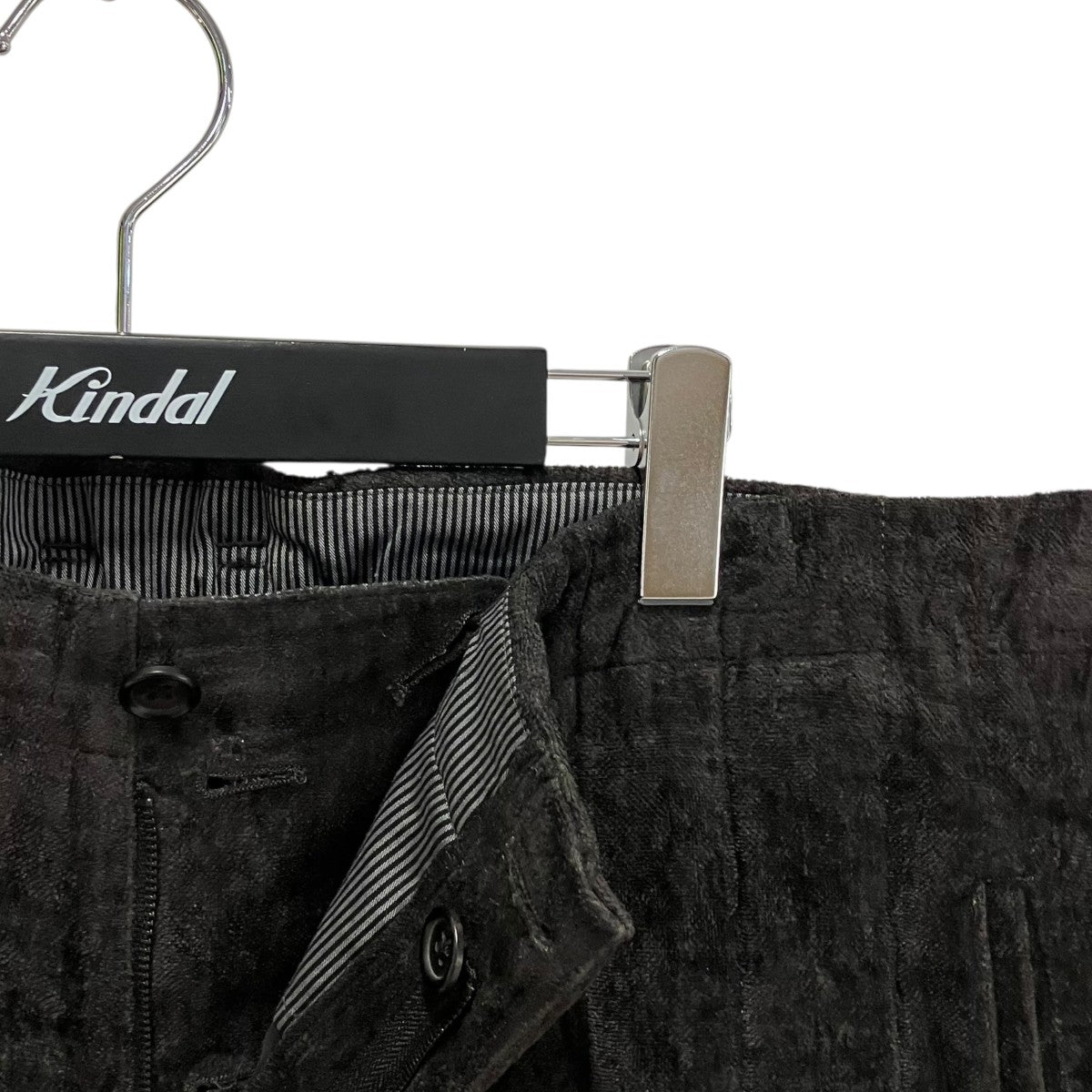 Yohji Yamamoto pour homme 25AWLINEN VELVET TAB DETAIL PADDED PANTSパンツHL-P17-314 古着・中古-3枚目のアイテム画像
